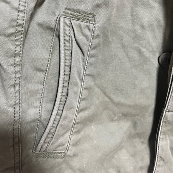 American Eagle Green Field Jacket with Faux Fur Collar - Picture 8 of 11